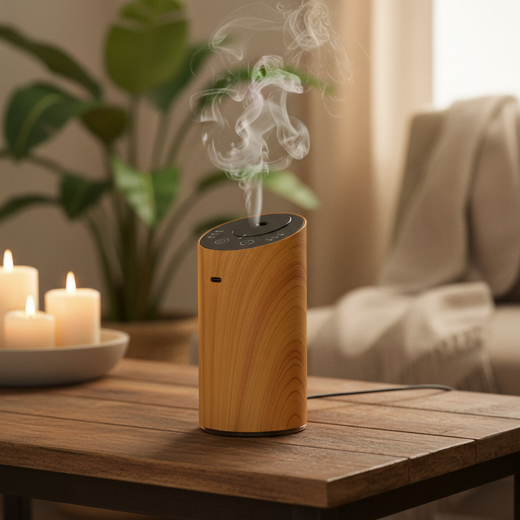 Creative Wood Grain Aromatherapy Diffuser Office & Car Essential Oil Diffuser