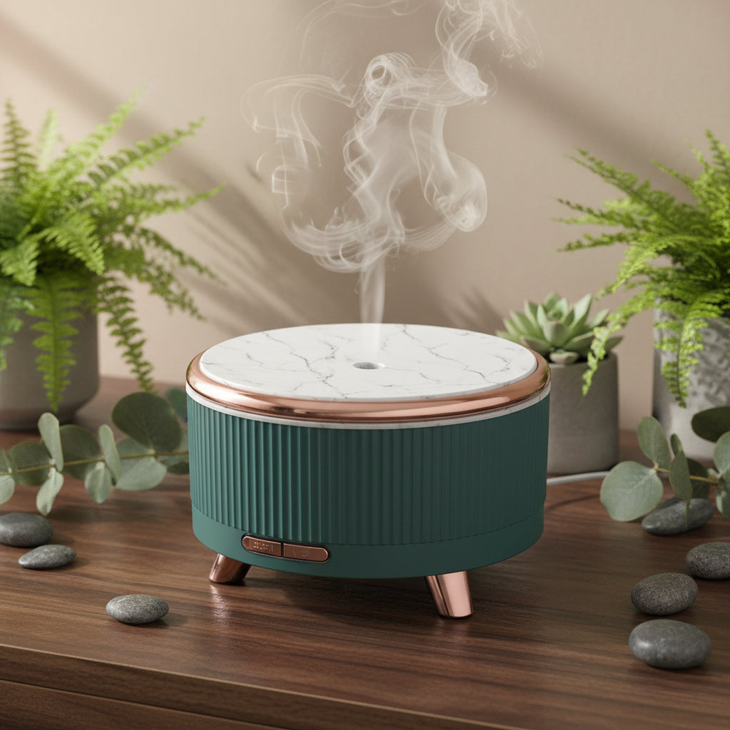 Ultrasonic aroma diffuser wood grain
