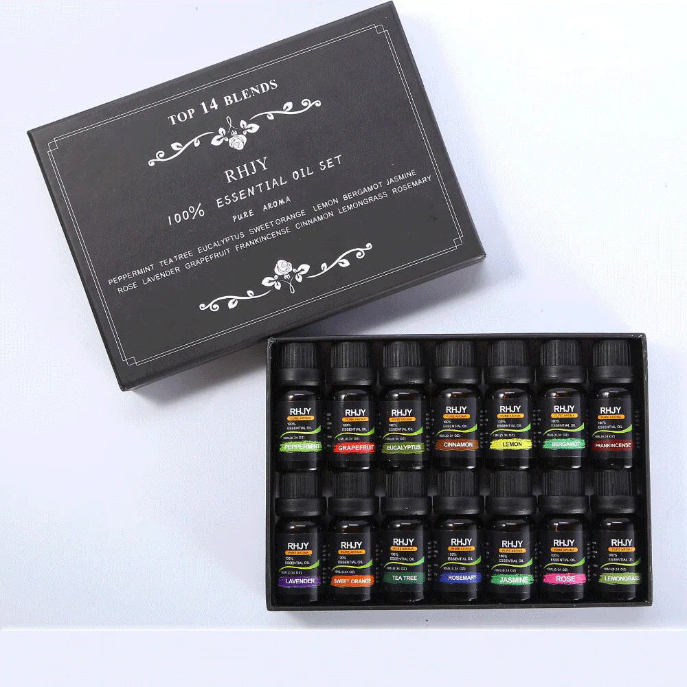 Premium Aromatic Fragrance Oil Set (14 Pack) – Long-Lasting Scents for Diffusers, Candles, Soaps & Home Fragrance