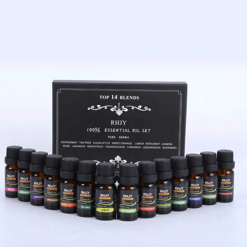 Premium Aromatic Fragrance Oil Set (14 Pack) – Long-Lasting Scents for Diffusers, Candles, Soaps & Home Fragrance